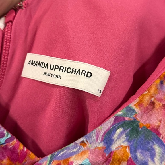 Amanda Uprichard Floral One Shoulder Mini Dress - Picture 4 of 9